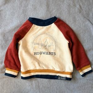 Kids Hogwarts Sweatshirt - Red and Cream